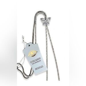 NWT Eye Candy Butterfly Lariat Necklace